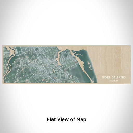 Flat View of Map Custom Port Salerno Florida Map Enamel Mug in Afternoon