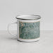 Left View Custom Port Salerno Florida Map Enamel Mug in Afternoon