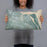 Person holding 20x12 Custom Port Salerno Florida Map Throw Pillow in Afternoon