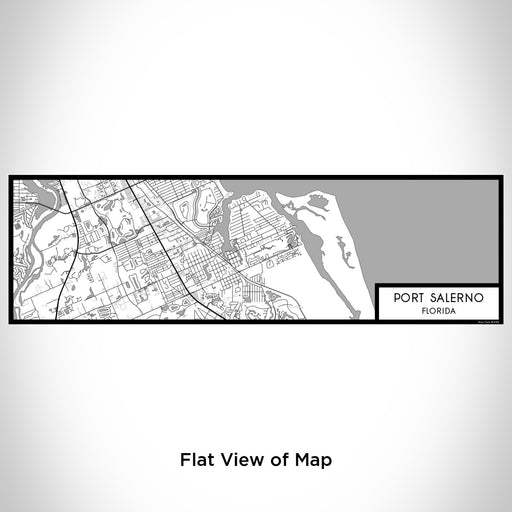 Flat View of Map Custom Port Salerno Florida Map Enamel Mug in Classic