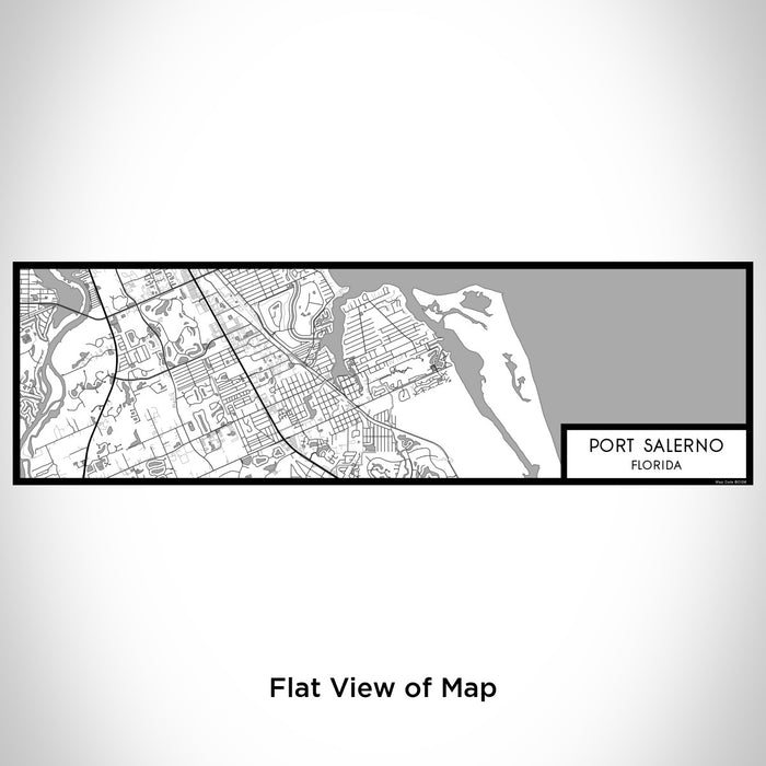 Flat View of Map Custom Port Salerno Florida Map Enamel Mug in Classic