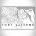 Port Salerno Florida Map Print Landscape Orientation in Classic Style With Shaded Background