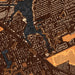 Port Salerno Florida Map Print in Ember Style Zoomed In Close Up Showing Details