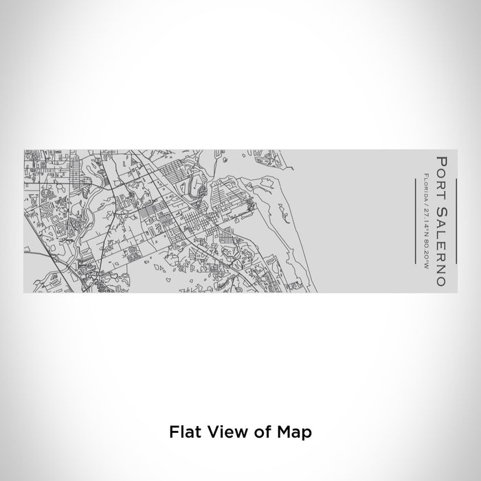 Rendered View of Port Salerno Florida Map Engraving on 10oz Stainless Steel Insulated Cup with Sipping Lid