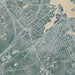 Portsmouth New Hampshire Map Print in Afternoon Style Zoomed In Close Up Showing Details