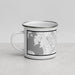 Left View Custom Portsmouth New Hampshire Map Enamel Mug in Classic