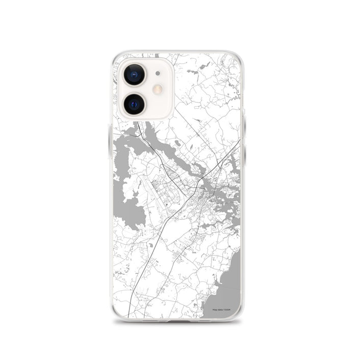 Custom Portsmouth New Hampshire Map iPhone 12 Phone Case in Classic