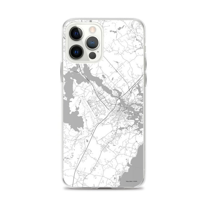 Custom Portsmouth New Hampshire Map iPhone 12 Pro Max Phone Case in Classic