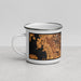 Left View Custom Portsmouth New Hampshire Map Enamel Mug in Ember