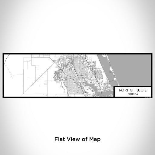 Flat View of Map Custom Port St. Lucie Florida Map Enamel Mug in Classic