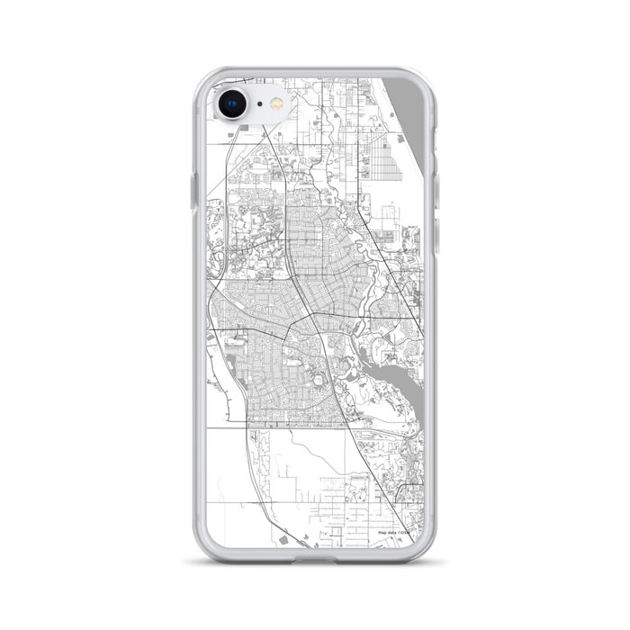Custom Port St. Lucie Florida Map iPhone SE Phone Case in Classic