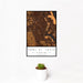 12x18 Port St. Lucie Florida Map Print Portrait Orientation in Ember Style With Small Cactus Plant in White Planter