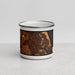 Front View Custom Port St. Lucie Florida Map Enamel Mug in Ember
