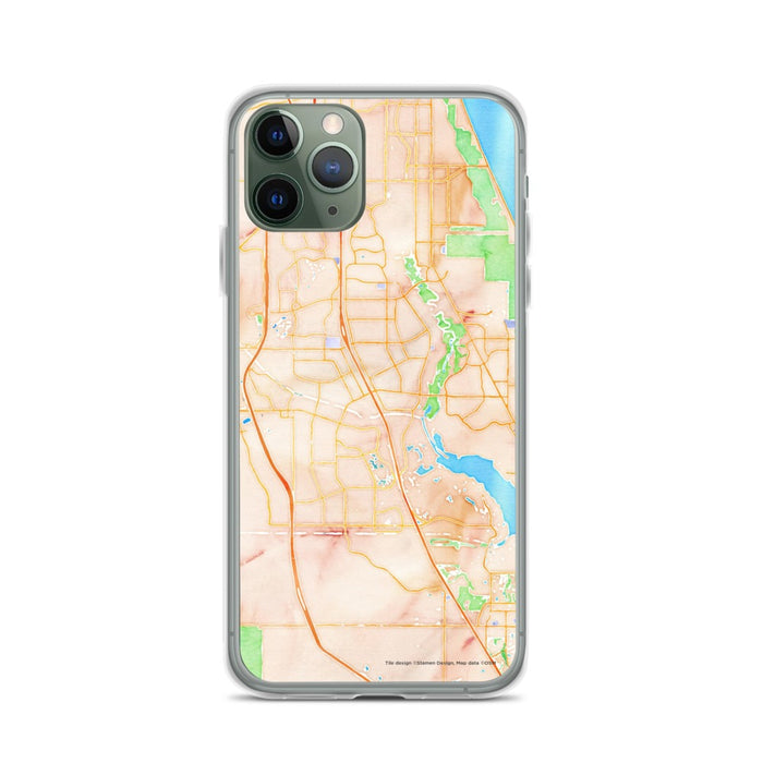 Custom Port St. Lucie Florida Map Phone Case in Watercolor