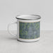 Left View Custom Port Washington Wisconsin Map Enamel Mug in Afternoon
