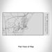 Rendered View of Port Washington Wisconsin Map Engraving on 17oz Stainless Steel Insulated Cola Bottle