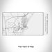 Rendered View of Port Washington Wisconsin Map Engraving on 17oz Stainless Steel Insulated Cola Bottle in White
