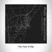 Rendered View of Port Washington Wisconsin Map Engraving on 17oz Stainless Steel Insulated Tumbler in Black