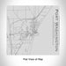 Rendered View of Port Washington Wisconsin Map Engraving on 17oz Stainless Steel Insulated Tumbler