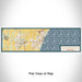 Flat View of Map Custom Port Washington Wisconsin Map Enamel Mug in Woodblock