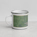 Left View Custom Possum Kingdom Lake Texas Map Enamel Mug in Afternoon
