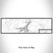 Flat View of Map Custom Possum Kingdom Lake Texas Map Enamel Mug in Classic