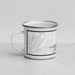Left View Custom Possum Kingdom Lake Texas Map Enamel Mug in Classic