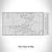 Rendered View of Possum Kingdom Lake Texas Map Engraving on 17oz Stainless Steel Insulated Cola Bottle