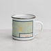 Right View Custom Possum Kingdom Lake Texas Map Enamel Mug in Woodblock