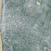Poughkeepsie New York Map Print in Afternoon Style Zoomed In Close Up Showing Details