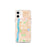 Custom Poughkeepsie New York Map iPhone 12 mini Phone Case in Watercolor