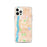 Custom Poughkeepsie New York Map iPhone 12 Pro Phone Case in Watercolor