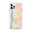 Custom Poughkeepsie New York Map iPhone 12 Pro Max Phone Case in Watercolor
