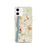 Custom Poughkeepsie New York Map iPhone 12 Phone Case in Woodblock