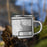 Right View Custom Poulsbo Washington Map Enamel Mug in Classic on Grass With Trees in Background