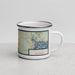 Right View Custom Poulsbo Washington Map Enamel Mug in Woodblock