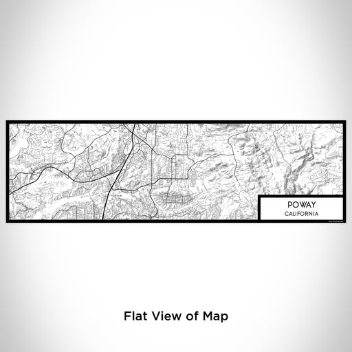 Flat View of Map Custom Poway California Map Enamel Mug in Classic