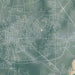 Prattville Alabama Map Print in Afternoon Style Zoomed In Close Up Showing Details