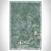 Prattville Alabama Map Print Portrait Orientation in Afternoon Style With Shaded Background