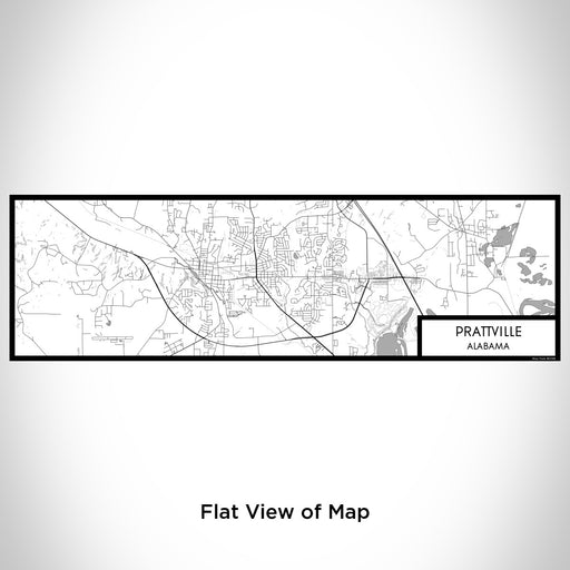Flat View of Map Custom Prattville Alabama Map Enamel Mug in Classic