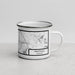 Right View Custom Prattville Alabama Map Enamel Mug in Classic