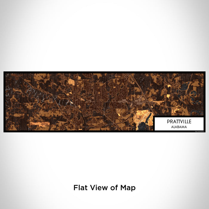 Flat View of Map Custom Prattville Alabama Map Enamel Mug in Ember