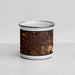 Front View Custom Prattville Alabama Map Enamel Mug in Ember