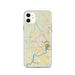 Custom iPhone 11 Prattville Alabama Map Phone Case in Woodblock