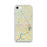 Custom iPhone SE Prattville Alabama Map Phone Case in Woodblock