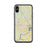 Custom iPhone X/XS Prattville Alabama Map Phone Case in Woodblock