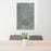 24x36 Prescott Arizona Map Print Portrait Orientation in Afternoon Style Behind 2 Chairs Table and Potted Plant