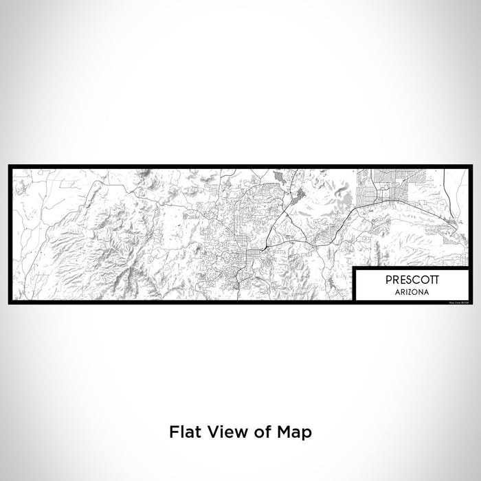 Flat View of Map Custom Prescott Arizona Map Enamel Mug in Classic