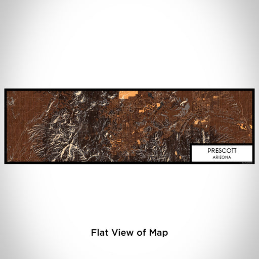 Flat View of Map Custom Prescott Arizona Map Enamel Mug in Ember