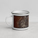 Left View Custom Prescott Arizona Map Enamel Mug in Ember